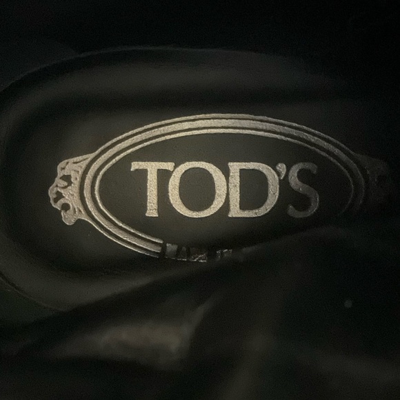 TODS Brown Suede & Leather Buckle Round Toe Heeled Ankle Bootie Size 39.5 - Picture 9 of 11